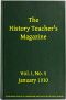 [Gutenberg 57891] • The History Teacher's Magazine, Vol. I, No. 5, January 1910